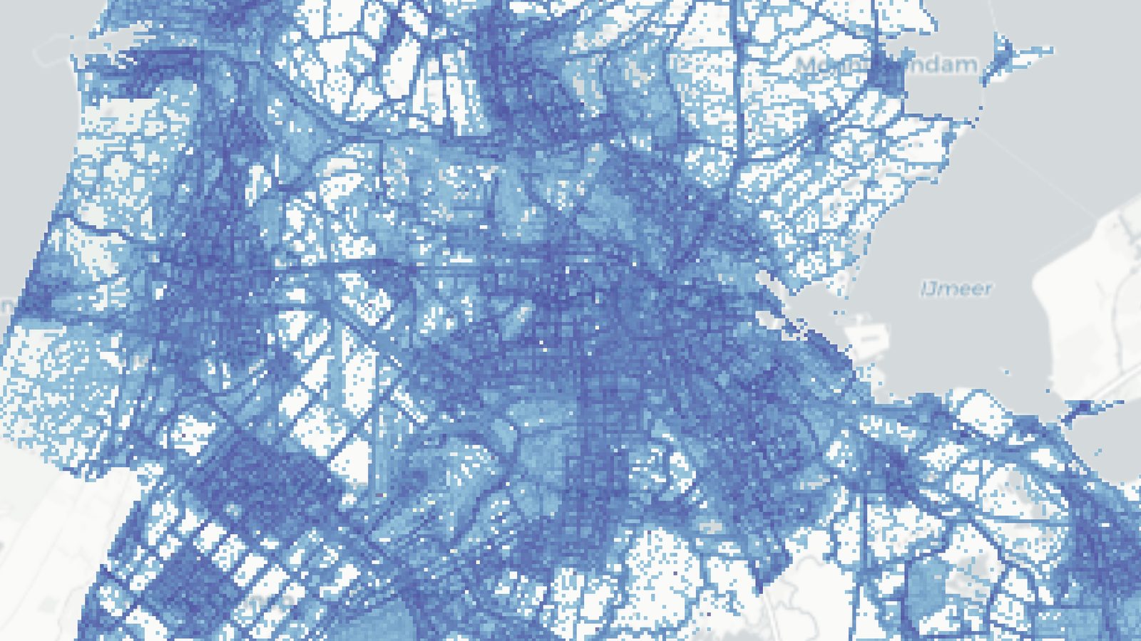 A single day of Amsterdam movement, resolved from raw GPS pings into mode-aware, street-level activity.